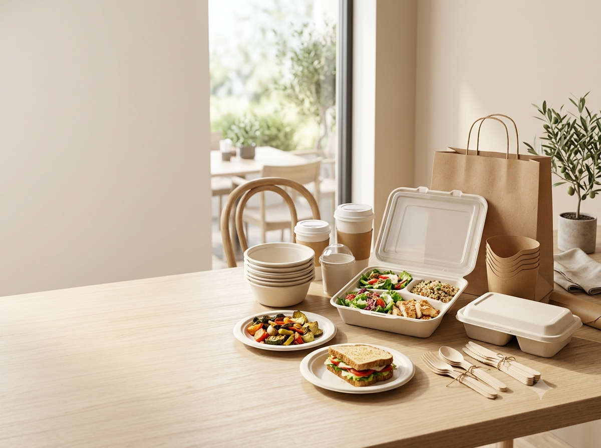 GreenLoopPack compostable bagasse and corn-starch packaging lineup